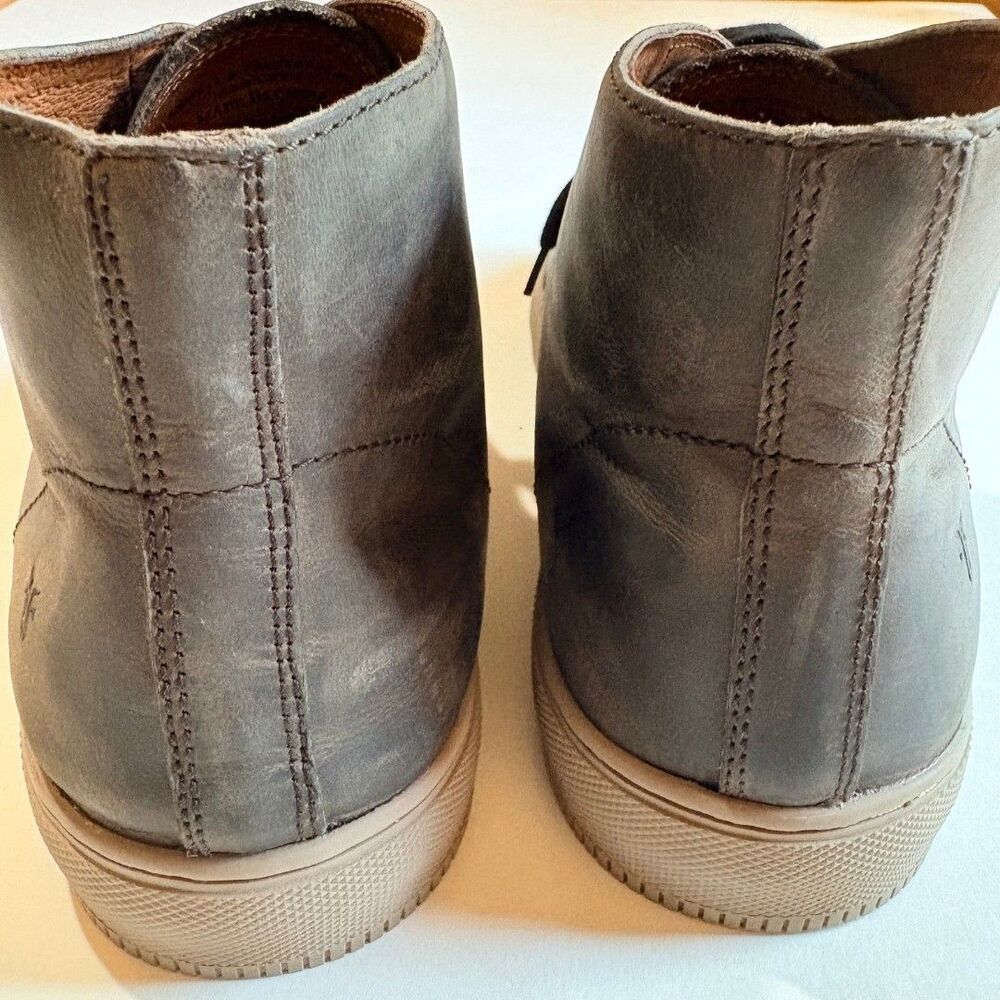 Frye Astor Chukka Boots 11.5 Black Leather High Top Business Casual Sneakers - Picture 5 of 8